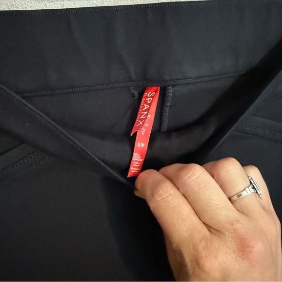 SPANX Women’s Black Ankle Pants Stretch Size S High Rise Tummy Control - Picture 3 of 11